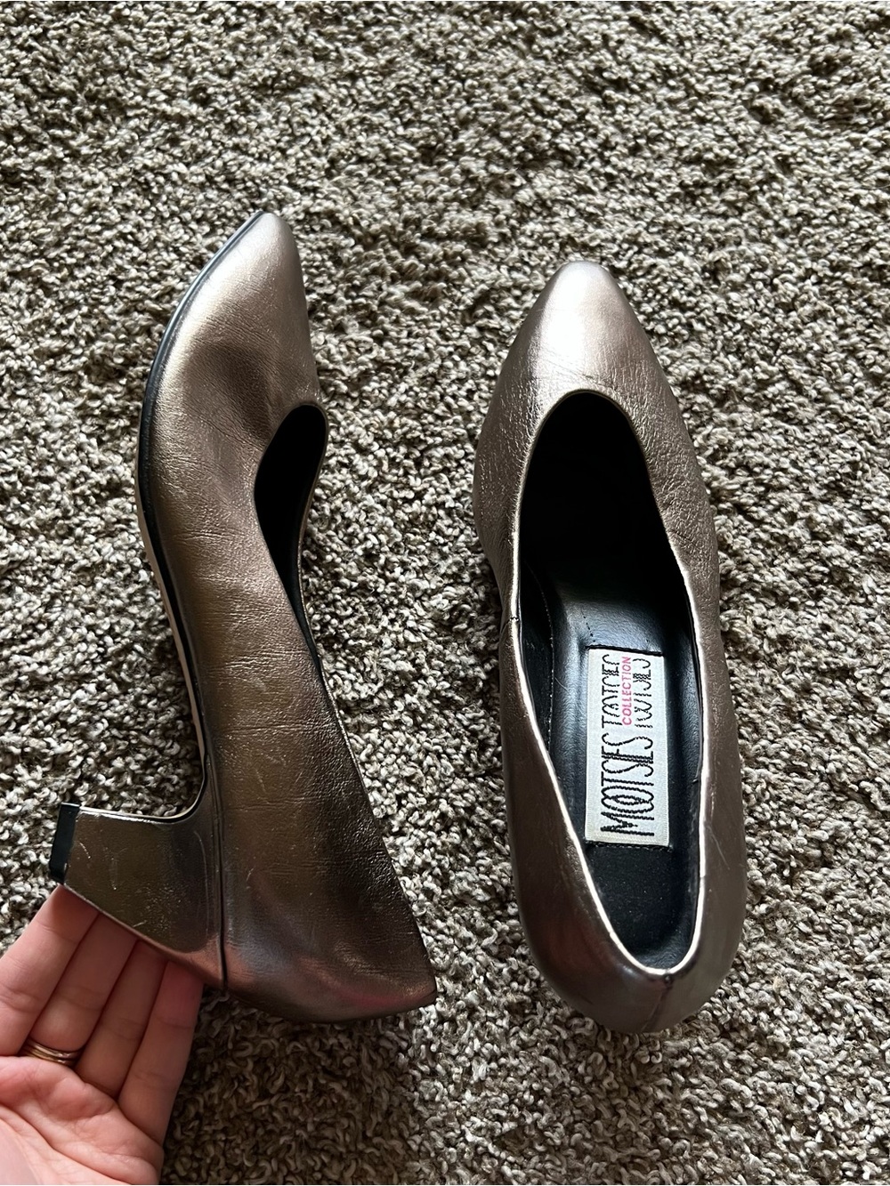 Mootsies Tootsies Bronze Low Heel Pumps - Women